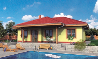 Maison de famille sympathique avec terrasse couverte et abri d’auto pour deux voitures. 